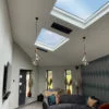 Installazione a soffitto a incasso Krystal Nero per una finitura contemporanea a filo soffitto